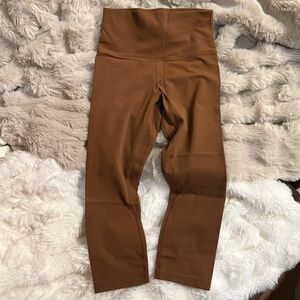 Lululemon Athletica Align High Rise Leggings 21” Java Brown size 6
